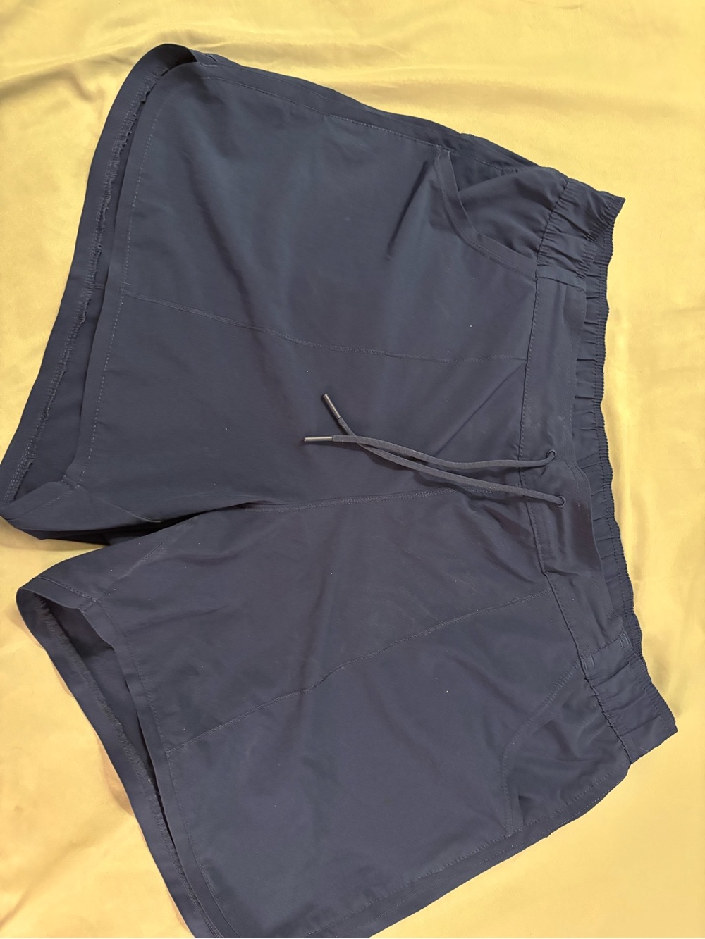 Lands' End women’s Navy Athletic Drawstring swim Shorts